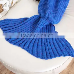 Hot Sales Knitted Fabric Mermaid Tail Blanket Wholesale thumbnail-5