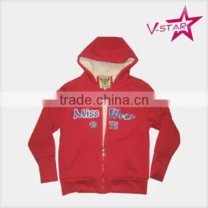 Ladies Fleece Sweatshirt Fur Lining Jacket Fashion Winter Jacket thumbnail-1