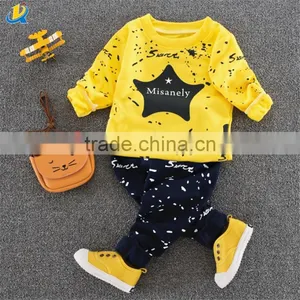 Children Hoodies Sweatshirt Suit 100% Cotton Cartoon Sports Suit Wholesale thumbnail-3