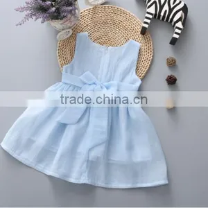 Baby Clothes Wholesale Hot Sale Chiffon Cheap 2017 Baby Clothing Children's Boutique Sleeveless Pink Summer Girl Dress thumbnail-3