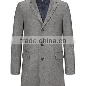2014 Men Coat Formal Wear Offwhite Color Wool Fabric thumbnail-2