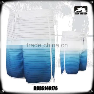 QUCIK DRY BLUE SHORTS FASHIONABLE MENS SWIM TRUNKS WITH BACK ZIP POCKET thumbnail-1