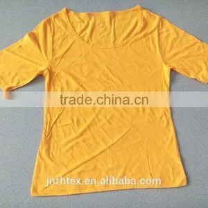 Stock Blank CVC Tshirts no Lable,lady t Shirt for Hotsale thumbnail-1
