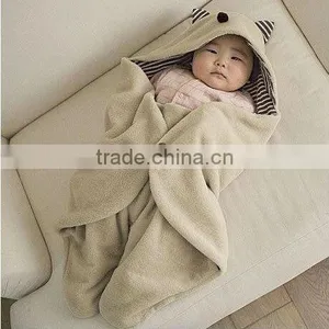 Cartoon Baby Coral Fleece Bathrobe thumbnail-1