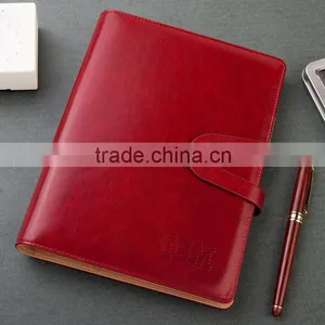 25K PU Leather Planner With Metal Buckle Custom Business Organizer Agenda Emboss/gold Stamp Logo thumbnail-2