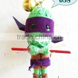 Handmade Keychains Keyrings Voodoo Doll String Accessories Bag Gifts thumbnail-1