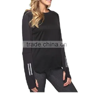 High Quality Women T-shirt Custom T-shirt Women t Shirt Wholesale China O-neck Long Sleeves t Shirt thumbnail-2