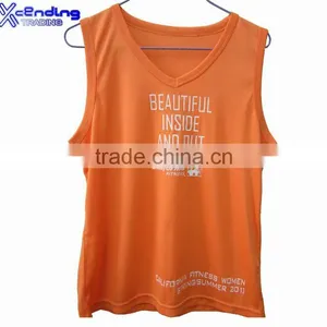Xcending X-T043 Printed V-Neck Unisex Singlet Dry Fit thumbnail-1