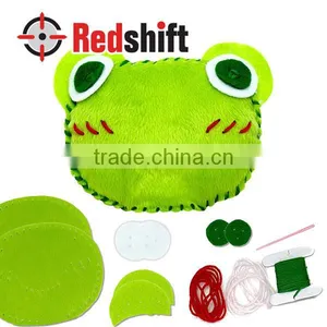 Children Crafts do it Yourself Sewing Purse Frog Purse thumbnail-3