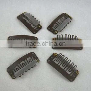 Korean Hair Extension Snap Clips, 9 Teeth Toupee Clips,wig Clips Comb thumbnail-1
