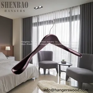 Plywood Cloth Hanger for Garment Boutique Laminated Wooden Hanger thumbnail-4