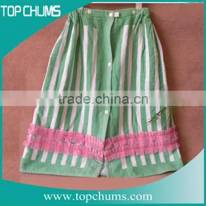 Children Custom Printed Sheared Terry Crochet Beach Dress thumbnail-1