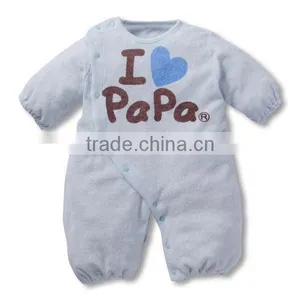 Sweet Heart Cartoon Letter Long Sleeve Flat Angle Baby Romper thumbnail-4