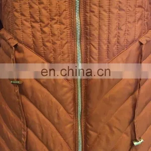 Chinese Manufacturer Women Slim Padded Jacket With Fur Hood thumbnail-4
