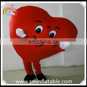 Lifelike Red Heart Mascot Costume, Red Heart Cartoon Fur Costume for Charity/event thumbnail-3