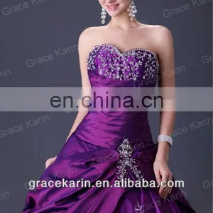2015 Purple Grace Karin Sweetheart Quinceanera Dresses Strapless High Quality and Cheap CL2515 thumbnail-2