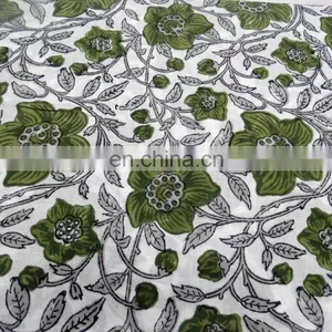 Block Print Fabric India Cotton Fabric thumbnail-1