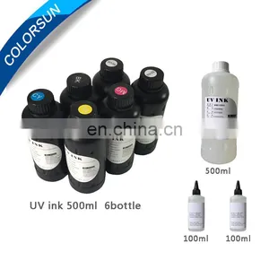 LED UV Ink for Inkjet Printer, Printing for Hard & Soft Material thumbnail-1