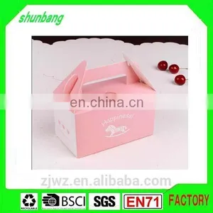 2015 Folding Recycled Art Paper & Paper Pudding Box With Handle thumbnail-2