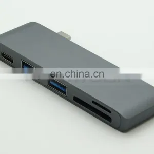 5 in 1 Type-C Hub USB 3.0 Combo Hub With USB-C Charging & Card Reader for MacBook thumbnail-6