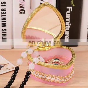 Coupler Romantic Gift Heart Shape Mirror Bottle Set Clear Glass Wishing Bottle With Led Light thumbnail-4
