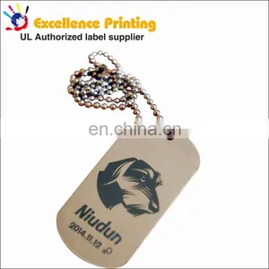Fashion Zinc Alloy Custom Brand Logo Bag and Handbag Metal Tag Label Dog Tag thumbnail-1