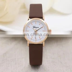 Popular Leather Watch Wrist Watch Couple Geneva Watch thumbnail-3