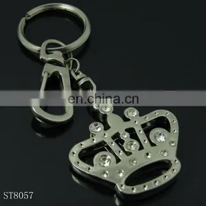 New Crown Shape Metal Crystal Diamond Keychain for Wedding Gift thumbnail-1