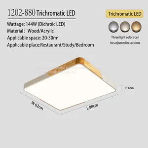 Solid Wood Modern Atmosphere Ceiling Lamp thumbnail-3