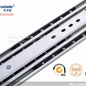 227kg Locking Full Extension Heavy Duty Drawer Slide Telescopic Steel Rail thumbnail-1
