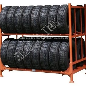 Warehouse Storage Heavy Duty Steel Stacking Tire Racking Tire Rack thumbnail-3