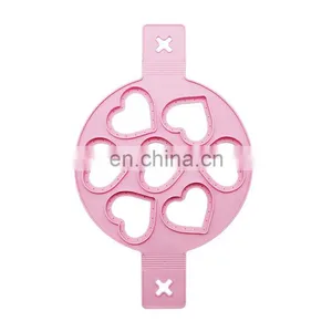 Customize Silicone Loving Heart Shaped Fried Egg Ring Omelette Egg Ring Pancake Poach Mold thumbnail-1