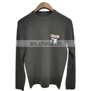 DiZNEW Wholesale Plain Man Latest Sweater Design Without Hood Sweatshirt Men thumbnail-1