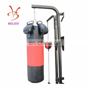 Four Boxers Punching Sandbags for Power Training thumbnail-3