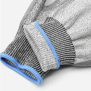 Cut Resistant Level 5 HPPE Liner PU Coated Anti Cut Gloves With EN388 4543C thumbnail-4