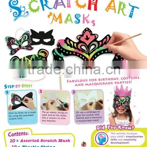 Scratch Art Mask Kit 10 Pack thumbnail-1
