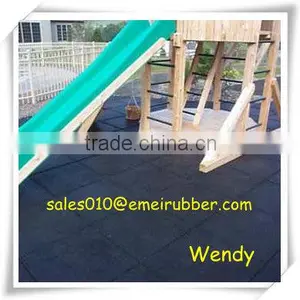 Outdoor Rubber Floor Tiles EN1177 thumbnail-1