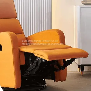 New Single-Seat Manual Function Sofa Modern Minimalist Electric Can Shake Lunch Break Function Flannel Sofa Recliner thumbnail-2