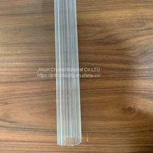 Jinlin Crystal High Borosilicate Glass Stripe Square Tube Customized Can be Invoiced thumbnail-3