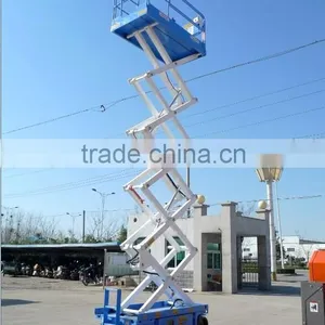 Mobile Scissor Lift Platform 10m, 4 Wheels Lift Platform thumbnail-5