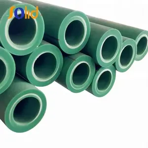 Green Polypropylene PPR Plastic Pipe for Hot and Cold Water Supply for Bathroom thumbnail-1