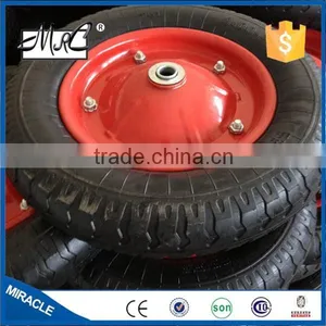 Heavy Duty Small Wheelbarrow Wheel Pneumatic Rubber Wagon Wheel 13 x 3.25 / 3.00-8 thumbnail-3