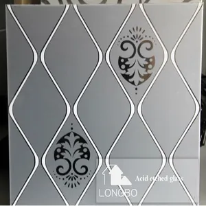 Clear and Extra Clear Acid Etched Frosted Glass for Window Door and Office Partitions With China Factory Lowest Price thumbnail-4