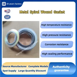 High Pressure Flange Pipe Sealing Gasket SS304/SS317 Metal Inner and Outer Ring Spiral Wound Gasket thumbnail-4
