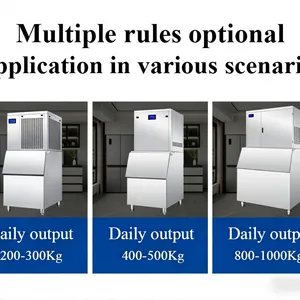 200kg/Day Snowflake Ice Machine, Commercial Use, Food-Grade Automatic Ice Maker for Seafood, Catering, Supermarket, Medical & Food Processing thumbnail-5