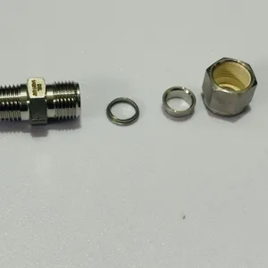 316L Stainless Steel VCR Male to Male NPT Adapter for High Purity Gas Systems thumbnail-1