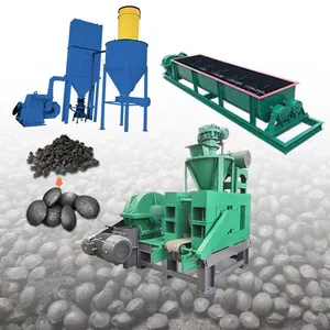 High Capacity Hydraulic Charcoal Press Machines Compressed Coal Making Machine Production Line EPC thumbnail-1