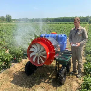 Remote Control Airblast Sprayer 600L Self Propelled Orchard Sprayer With Wind Driven Technology for Agriculture thumbnail-1