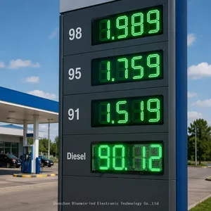 Factory Direct Ultra Bright Outdoor LED Price Sign for Gas Petrol Filling Station thumbnail-1