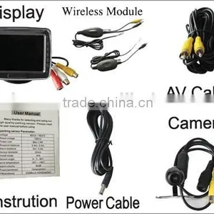 3.5"monitor Wireless Rear View Camera With Two Way Video Input thumbnail-2